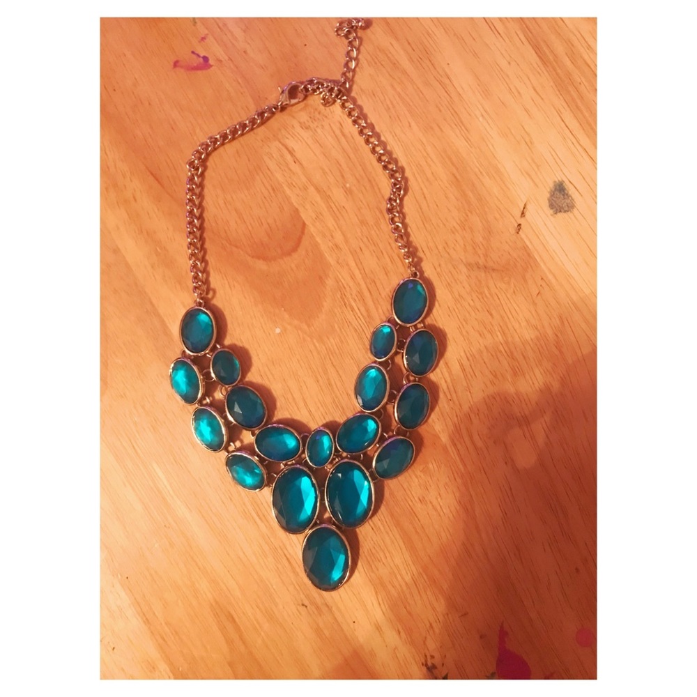 Teal Statement Necklace